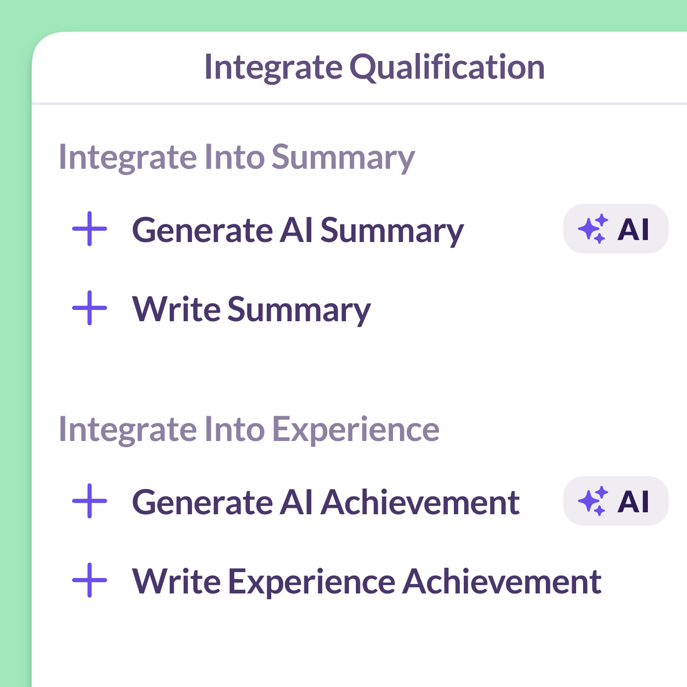 AI Qualification + Responsibility Integration