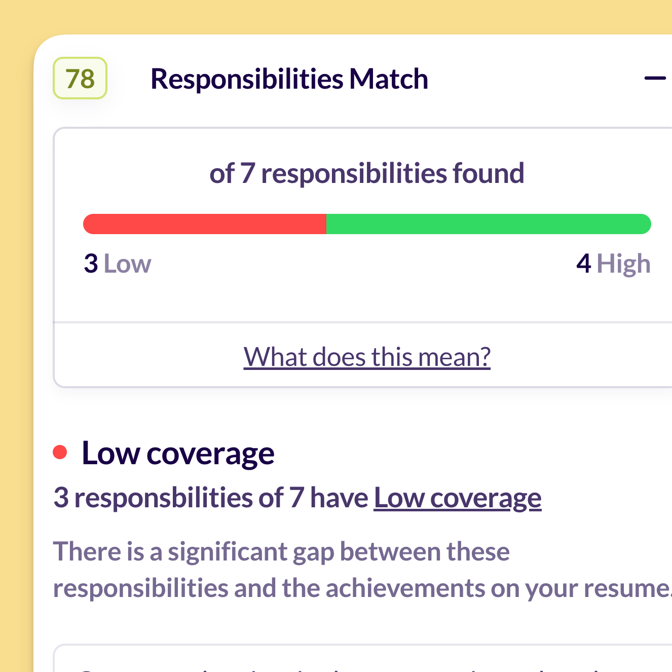 Responsibility Match Score